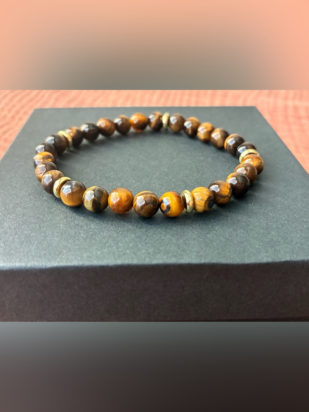 Tiger Eye Beaded Stretch Bracelet